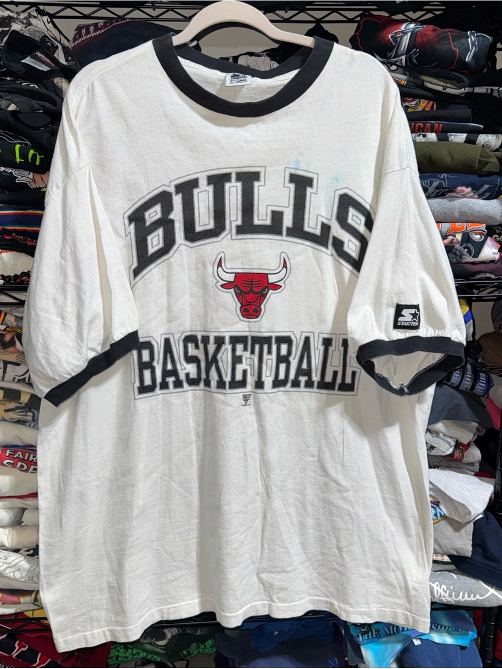 Vintage 90s Starter Chicago Bulls Basketball Shirt Size Xl